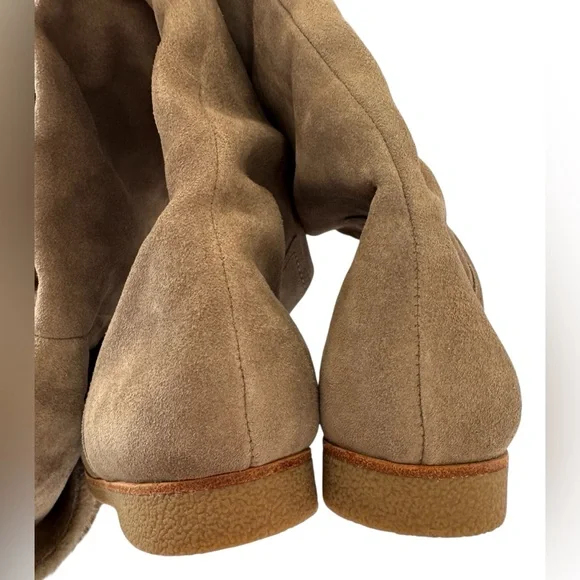 Sam Edelman Orlando suede knee-high boots with faux-fur cuff 9 - Picture 11 of 16